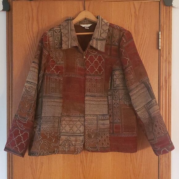 Beautiful CJ Banks Tapestry Jacket Sz 1X - Picture 1 of 6